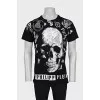 Men's T-shirt with skull print