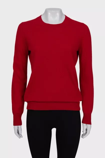 Jumper with contrasting elbow pads