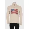 Men's button-down sweater
