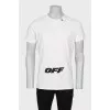 Men's T-shirt with brand logo at the bottom