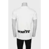 Men's T-shirt with brand logo at the bottom