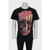 Men's T-shirt with skull print
