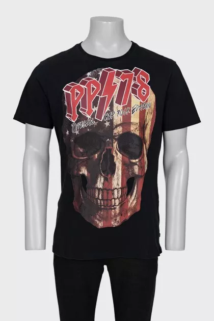 Men's T-shirt with skull print