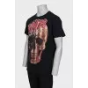 Men's T-shirt with skull print