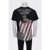 Men's T-shirt with skull print