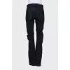 Flared jeans with a ripped effect