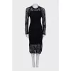 Knitted linen dress