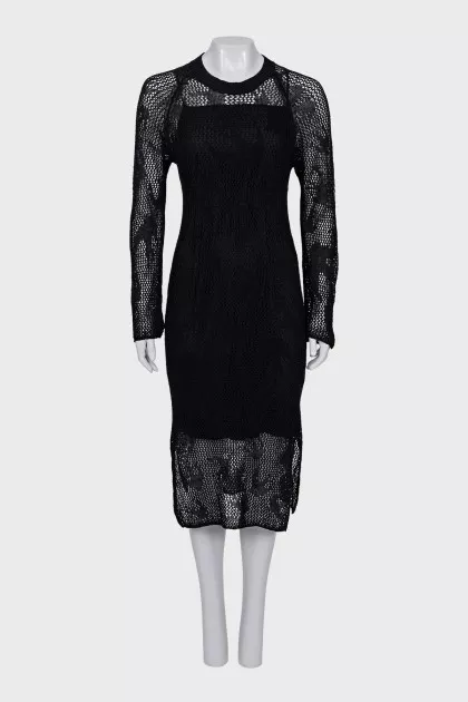 Knitted linen dress