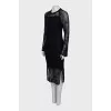 Knitted linen dress