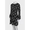 Long sleeve dress with floral print