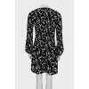 Long sleeve dress with floral print