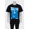 Men's T-shirt with Mona Lisa print