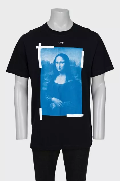 Men's T-shirt with Mona Lisa print
