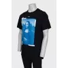 Men's T-shirt with Mona Lisa print
