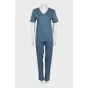 Blue suit consisting of a T-shirt and trousers