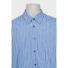 Men's blue striped shirt