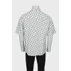 Men's short-sleeved printed shirt