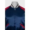 Men's reversible zip-up bomber jacket