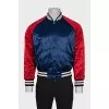 Men's reversible zip-up bomber jacket