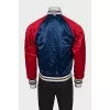 Men's reversible zip-up bomber jacket