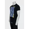 Men's T-shirt with contrasting print