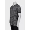Men's gray printed t-shirt