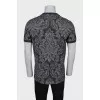 Men's gray printed t-shirt