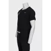 Men's T-shirt with pink print on the back