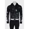 Men's zip-up hoodie with branded logo