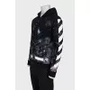 Men's zip-up hoodie with branded logo