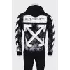 Men's zip-up hoodie with branded logo