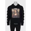 Men's hoodie with front print