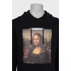 Men's hoodie with front print