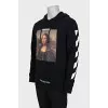 Men's hoodie with front print