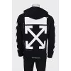 Men's hoodie with front print