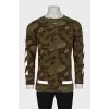 Men's military print sweatshirt