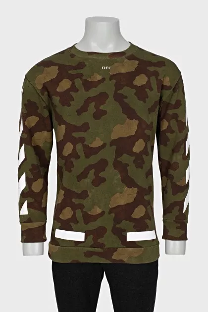 Men's military print sweatshirt