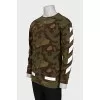 Men's military print sweatshirt
