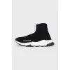 Speed textile sneakers with logo