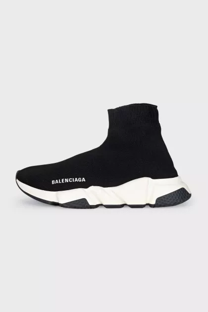 Speed textile sneakers with logo