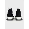 Speed textile sneakers with logo