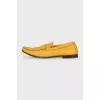 Men's yellow loafers