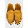 Men's yellow loafers