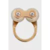 Gold ring with pearls
