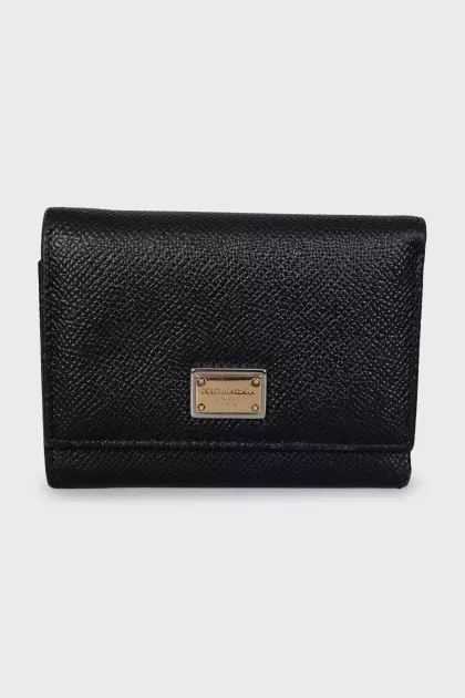 Rectangular leather wallet