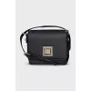 Square leather bag