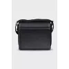 Square leather bag