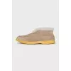 Insulated suede loafers
