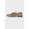 Men's loafers with weave