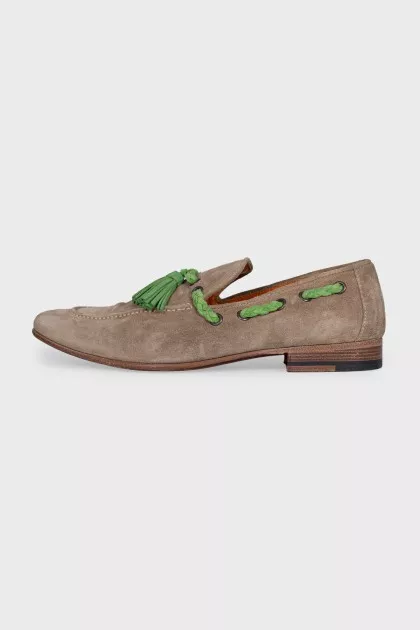Men's loafers with weave